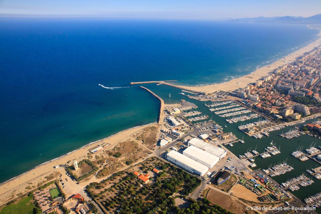 Méditerranée Salon vue mer au coeur de la ville 10m de la plage Canet-en-Roussillon Extérieur photo